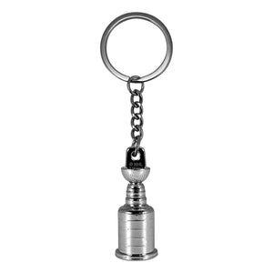 The Sports Vault NHL Edmonton Oilers Stanley Cup Keychain silver