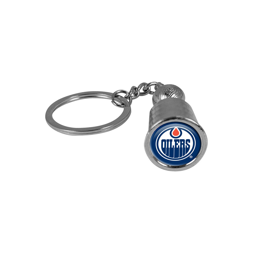 The Sports Vault NHL Edmonton Oilers Stanley Cup Keychain silver