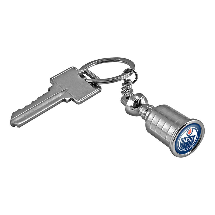 The Sports Vault NHL Edmonton Oilers Stanley Cup Keychain silver