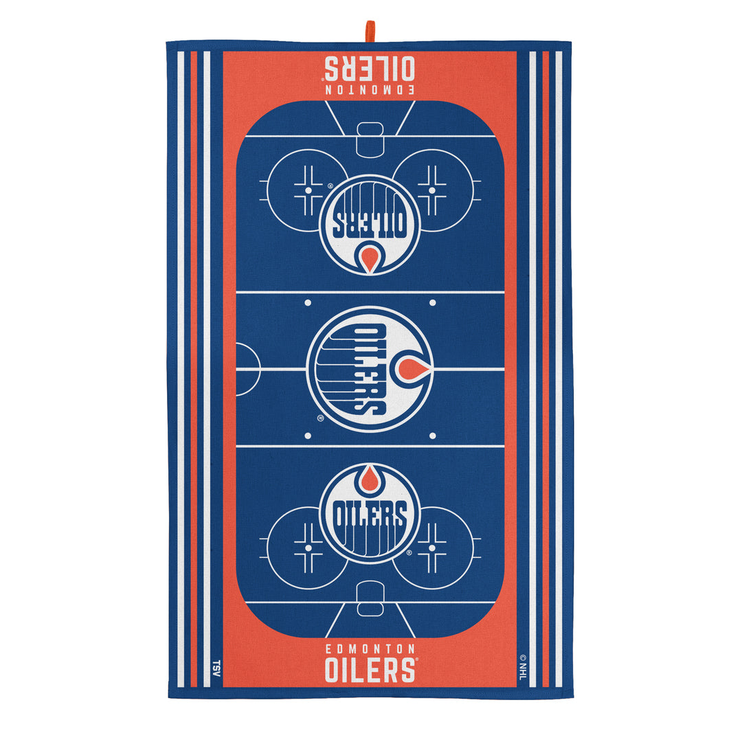 The Sports Vault NHL Edmonton Oilers Kitchen Towel & Pot Holder Set blue