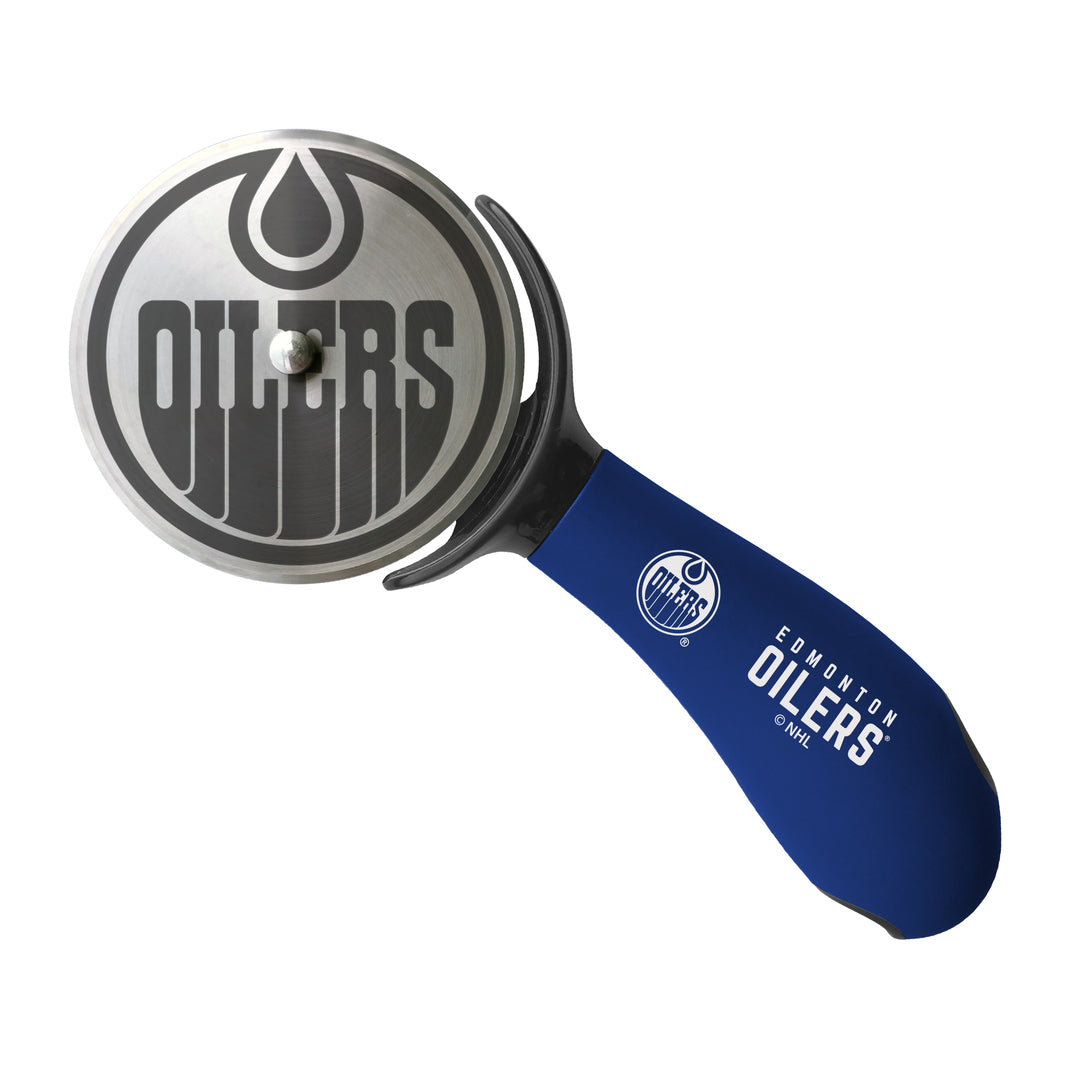 The Sports Vault NHL Edmonton Oilers Pizza Cutter royal blue