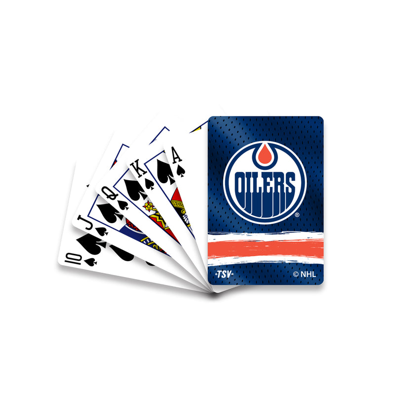 The Sports Vault NHL Edmonton Oilers Playing Cards royal blue