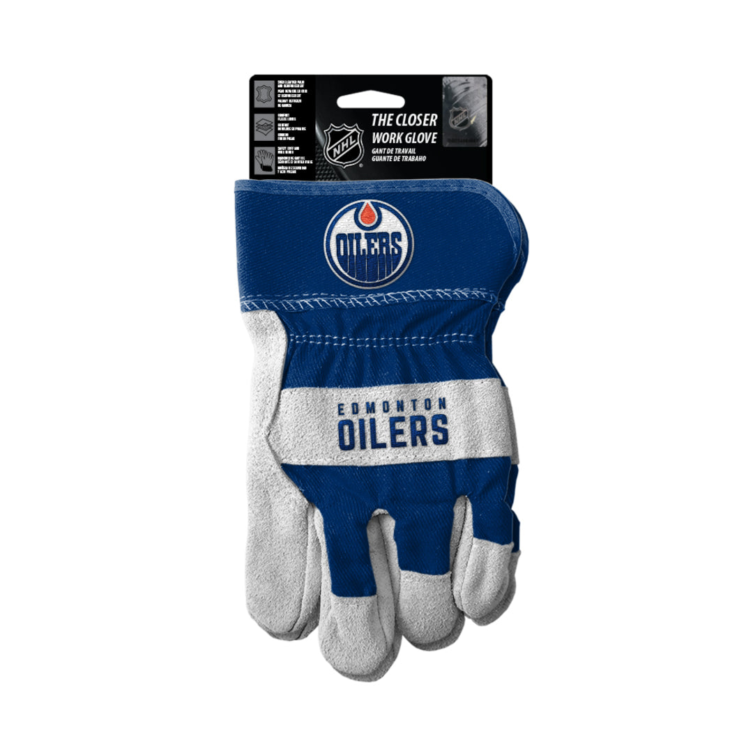 The Sports Vault NHL Edmonton Oilers Work Glove royal blue