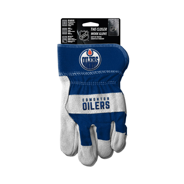 The Sports Vault NHL Edmonton Oilers Work Glove royal blue