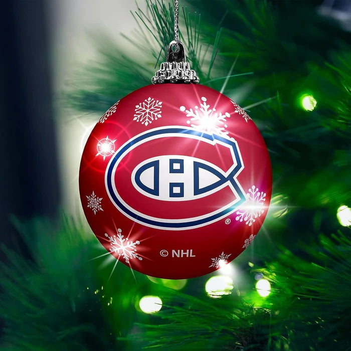 The Sports Vault NHL Montreal Canadiens 2 Pack Light Up Ornaments red