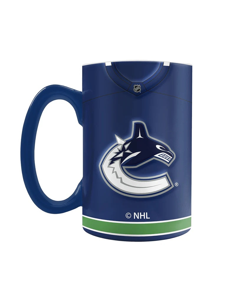 The Sports Vault NHL Vancouver Canucks Sculpted Jersey Mug 20oz blue