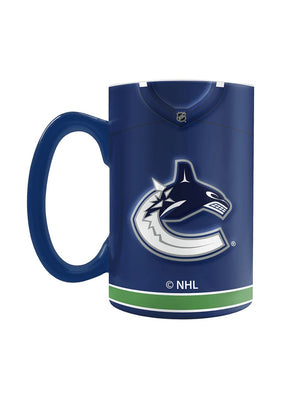 The Sports Vault NHL Vancouver Canucks Sculpted Jersey Mug 20oz blue