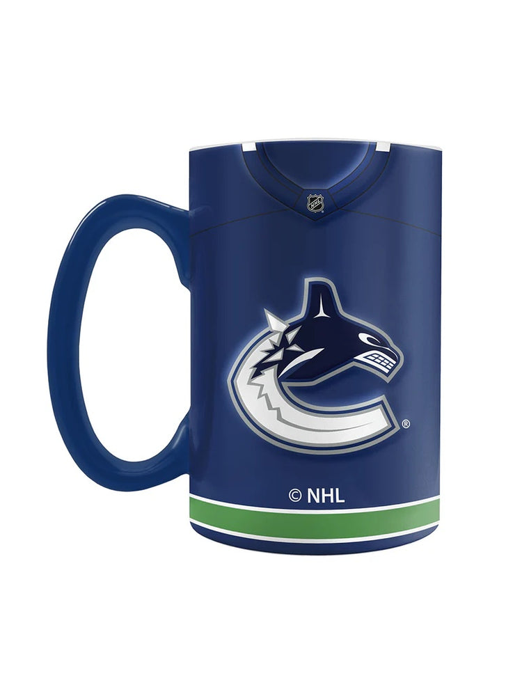 The Sports Vault NHL Vancouver Canucks Sculpted Jersey Mug 20oz blue