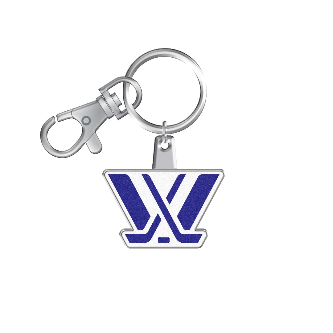 The Sports Vault PWHL Logo Keychain purple