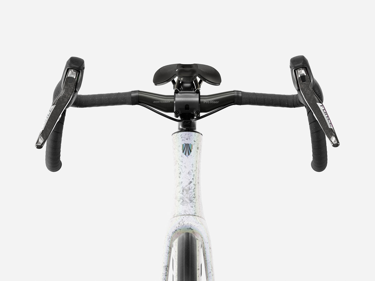Trek Domane SLR 7 AXS (Gen 5) Performance Road Bike 2027 Mother of Pearl/Silver Marble 