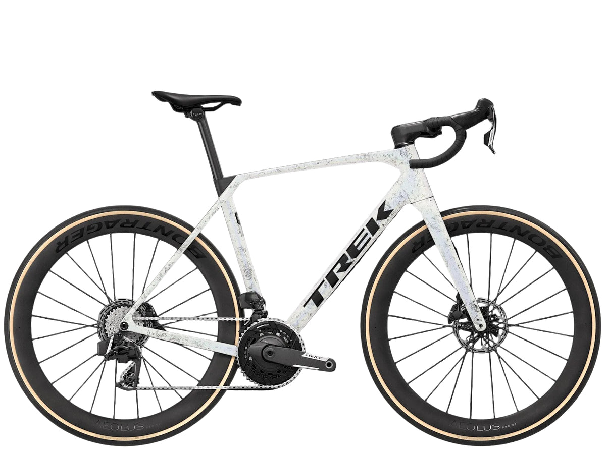 Trek Domane SLR 7 AXS (Gen 5) Performance Road Bike 2027 Mother of Pearl/Silver Marble 