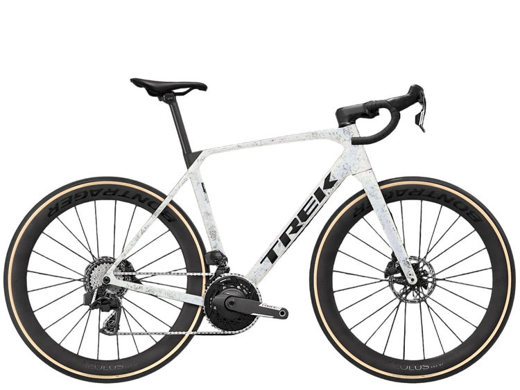 Trek Domane SLR 7 AXS (Gen 5) Performance Road Bike 2027 Mother of Pearl/Silver Marble 