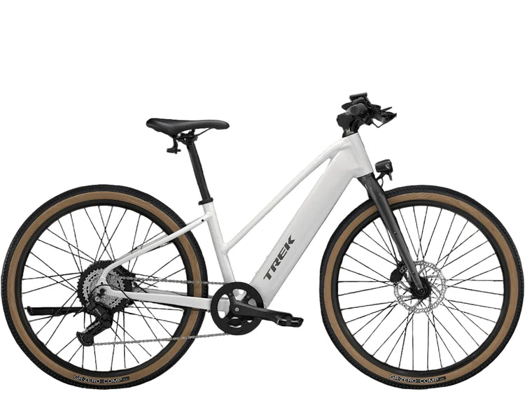 Trek FX+ 1 Midstep Electric City Bike 2026 Era White
