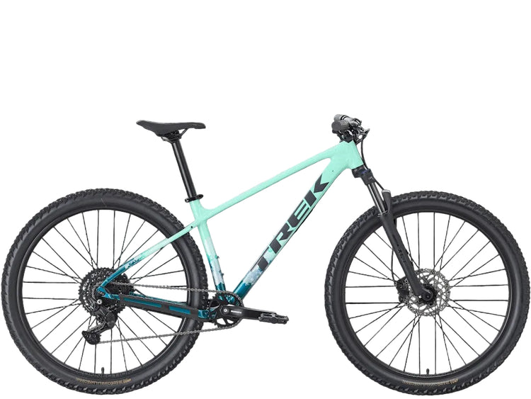 
Trek Marlin 5 (Gen 3) Hardtail Mountain Bike 2027 Miami Green/Dark Aquatic Fade 