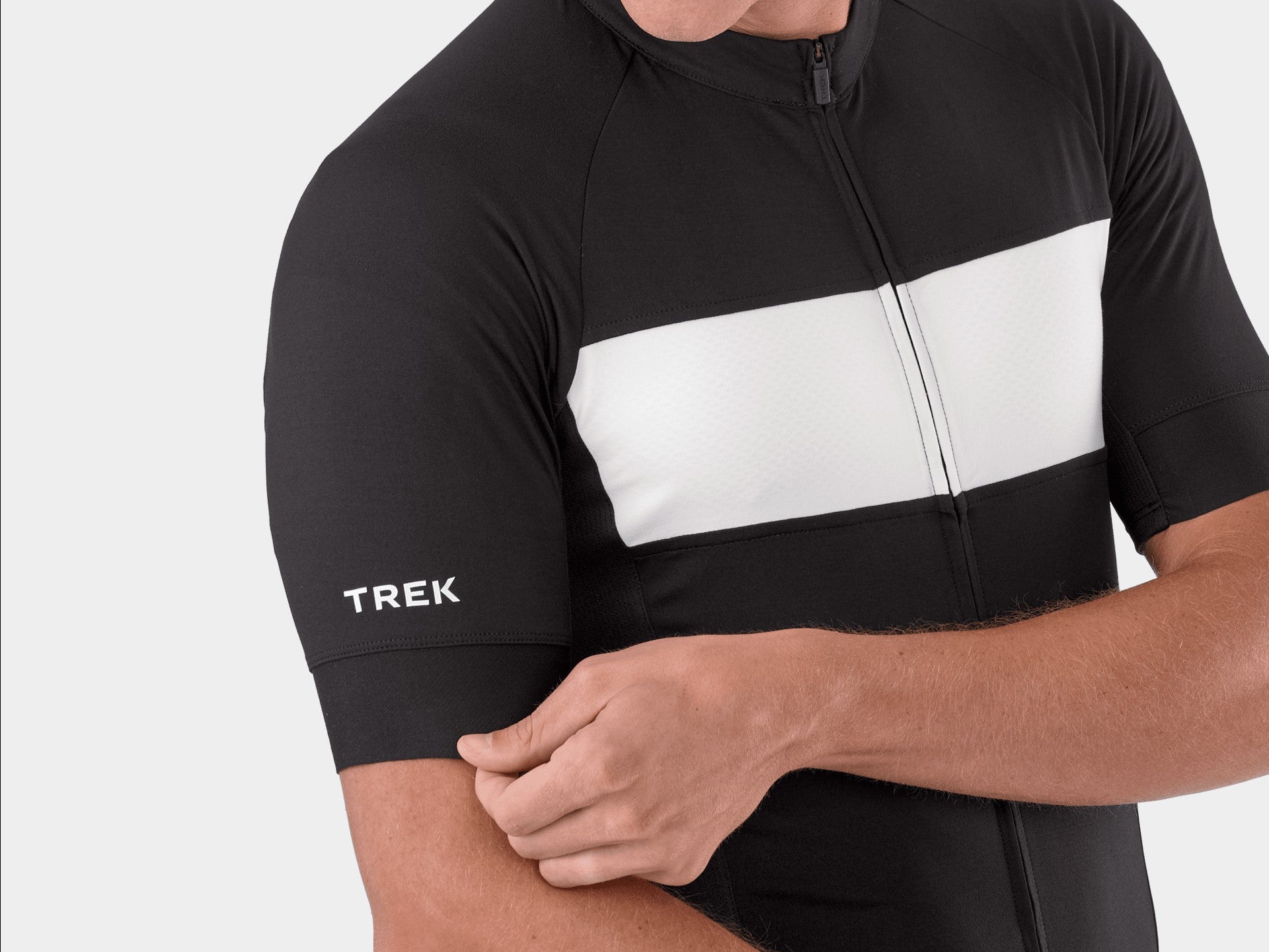 Trek Men's Circuit LTD Short Sleeve Bike Jersey Black/White