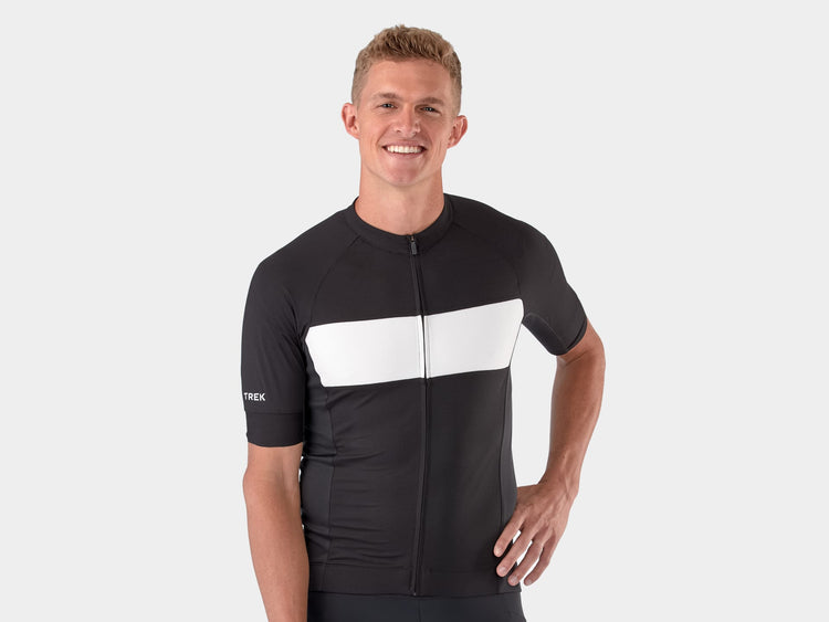 Trek Men's Circuit LTD Short Sleeve Bike Jersey Black/White