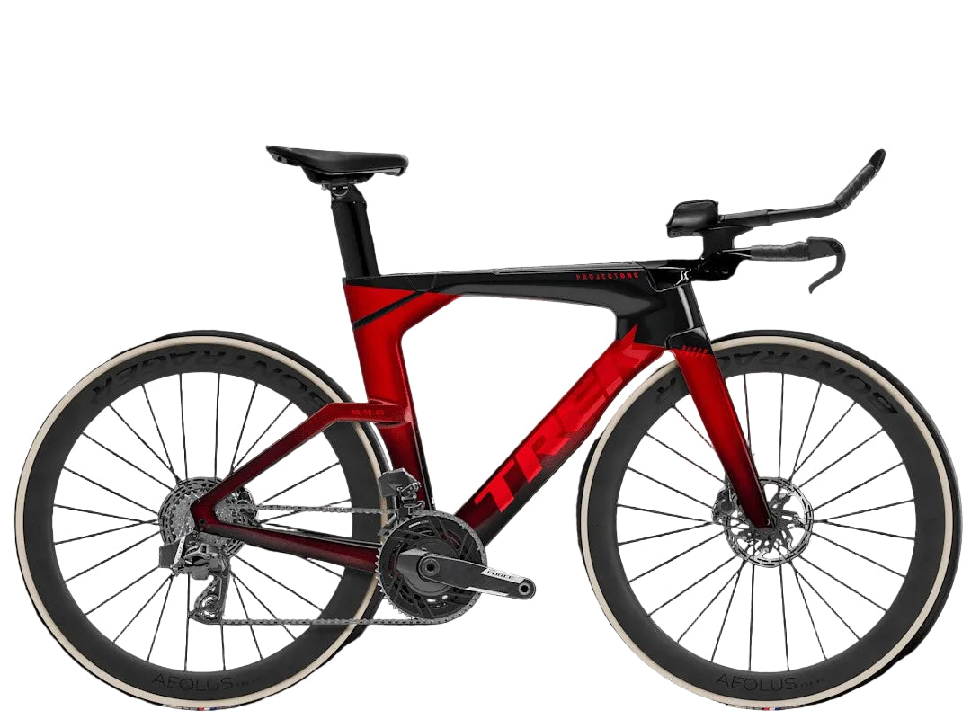 Trek Speed Concept SLR 7 AXS Triathlon Road Bike 2026 Metal Red Smoke to Carbon Red Smoke Fade 