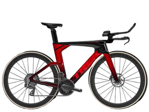 Trek Speed Concept SLR 7 AXS Triathlon Road Bike 2026 Metal Red Smoke to Carbon Red Smoke Fade 