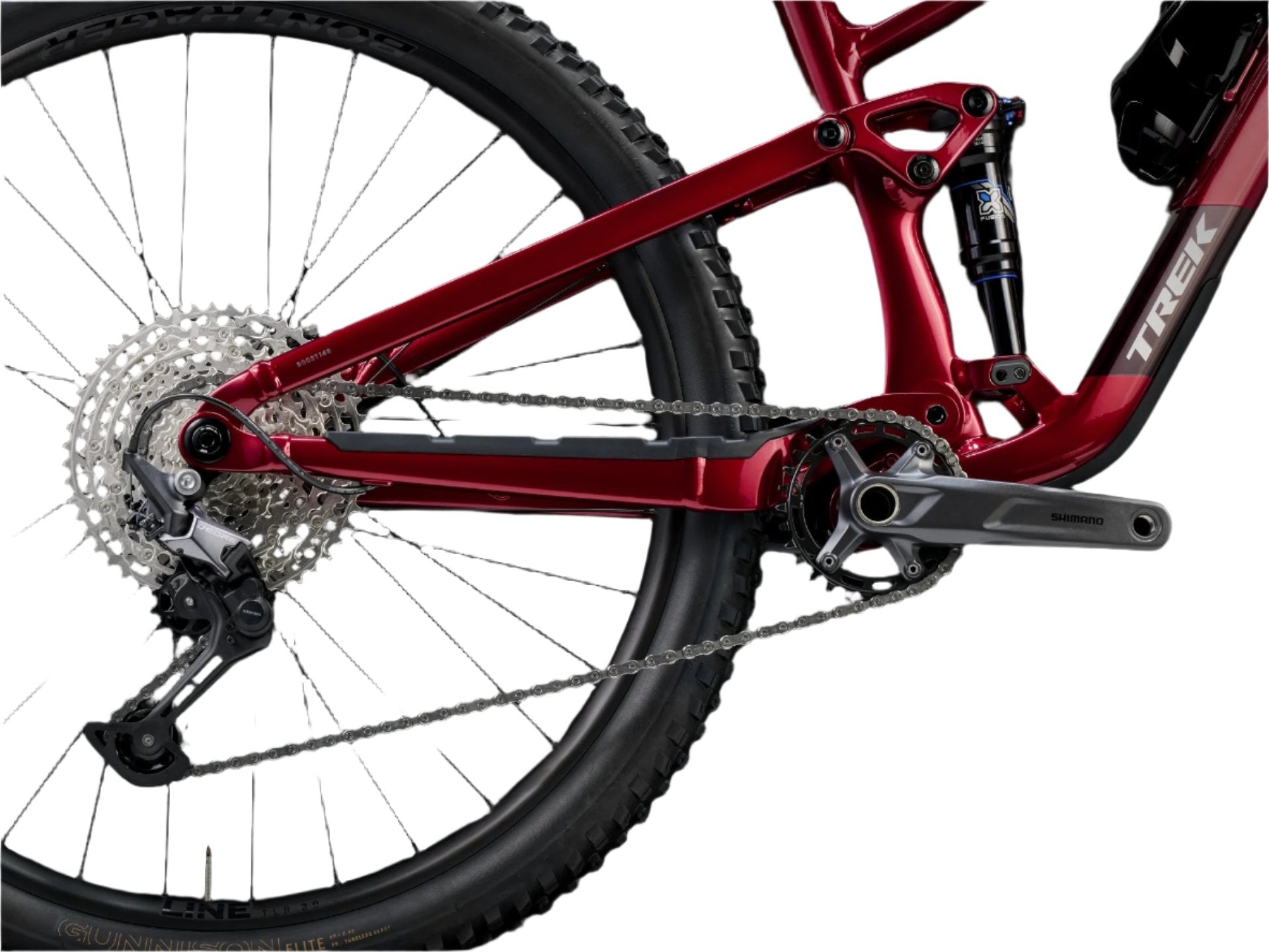 Trek Top Fuel 5 (Gen 4) Full Suspension Bike 2025 Crimson 