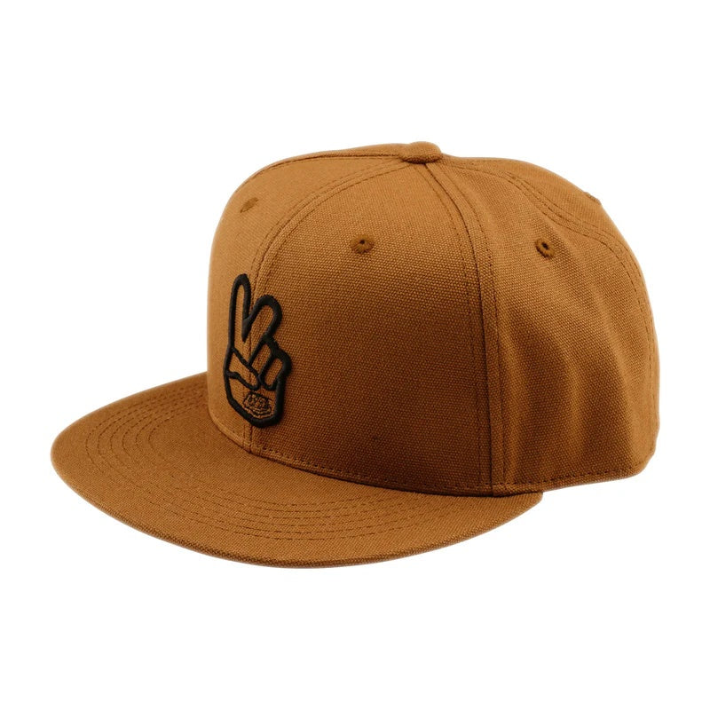 Troy Lee Designs Flat Bill Snapback Hat sienna