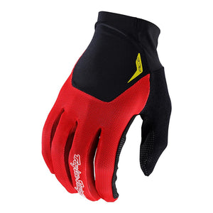 Troy Lee Designs Men's Ace Full Finger Bike Glove red