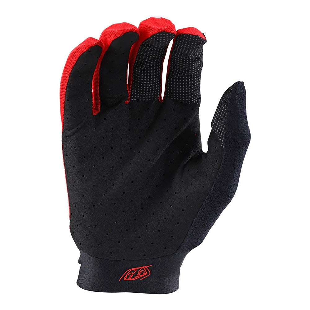 Troy Lee Designs Men's Ace Full Finger Bike Glove red