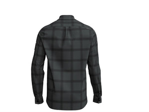 Troy Lee Designs Men's Ruckus Ride Flannel YD Plaid Coal