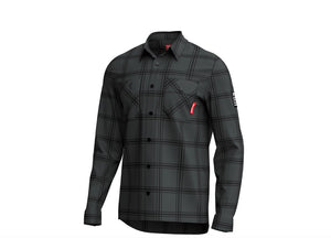 Troy Lee Designs Men's Ruckus Ride Flannel YD Plaid Coal