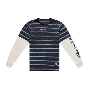 Troy Lee Designs Men's Skyline Long Sleeve Bike Jersey carbon stripes