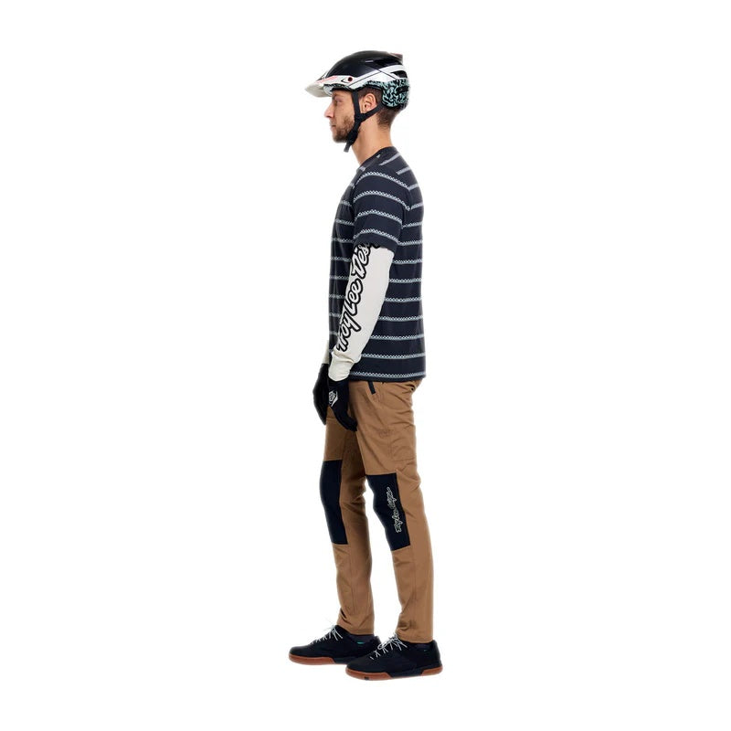 Troy Lee Designs Men's Skyline Long Sleeve Bike Jersey carbon stripes
