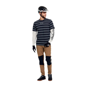 Troy Lee Designs Men's Skyline Long Sleeve Bike Jersey carbon stripes