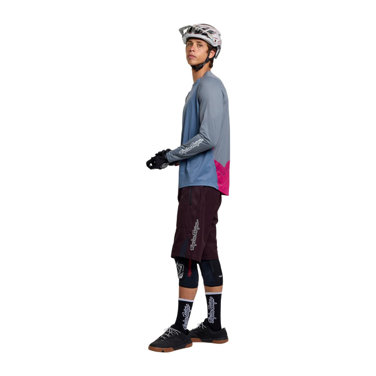 Troy Lee Designs Men's Skyline Pro Long Sleeve Bike Jersey Descend Slate 