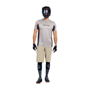 Troy Lee Designs Men's Stage Short Sleeve Bike Jersey signature stone