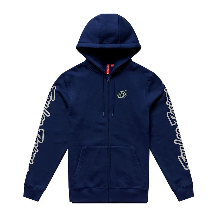 Troy Lee Designs Men's Zip Up Hoodie navy blue