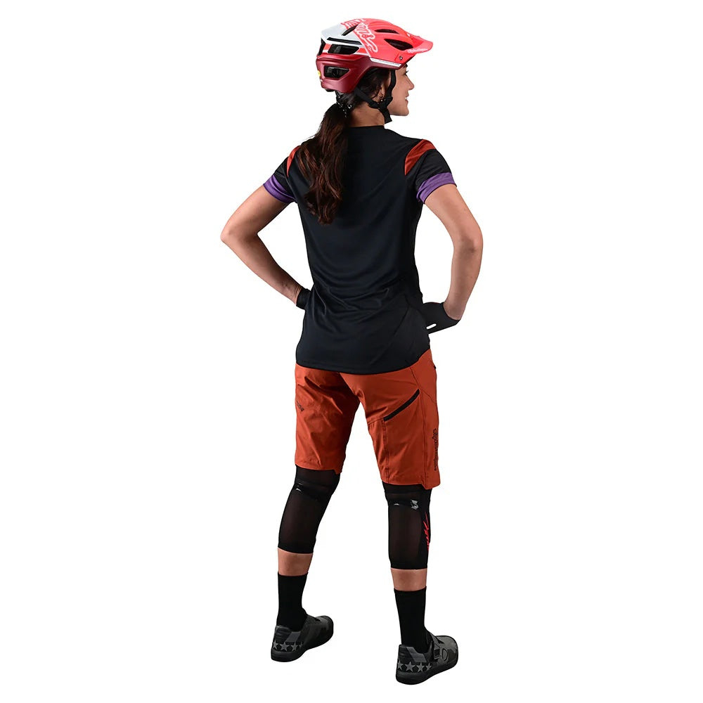 Troy Lee Designs Women's Lilium Short Sleeve Bike Jersey black