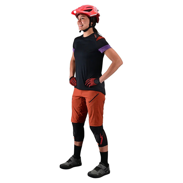 Troy Lee Designs Women's Lilium Short Sleeve Bike Jersey black