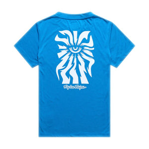 Troy Lee Designs Women's Lilium Short Sleeve Bike Jersey blue