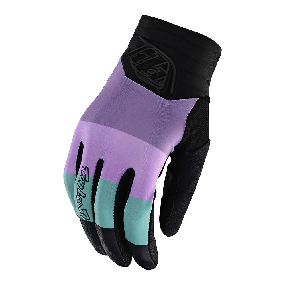 Troy Lee Designs Women's Luxe Full Finger Bike Glove black/purple/green