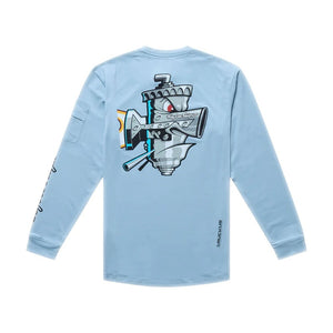 Troy Lee Designs Youth Ruckus Long Sleeve Bike Jersey blue
