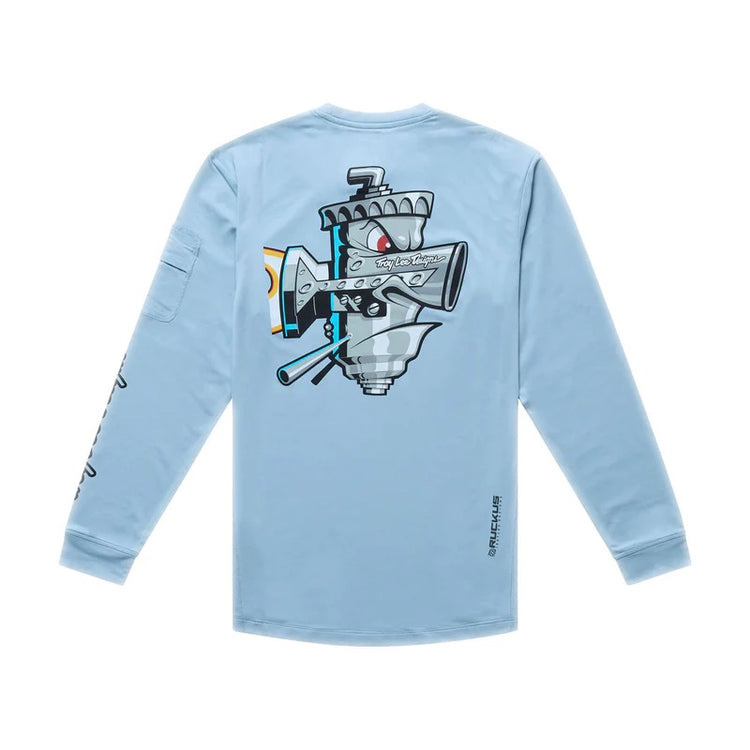 Troy Lee Designs Youth Ruckus Long Sleeve Bike Jersey blue