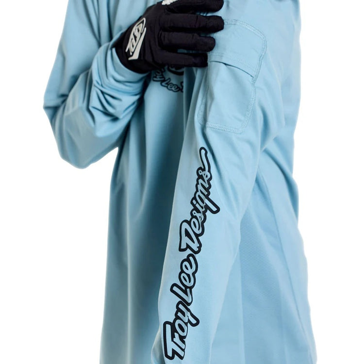 Troy Lee Designs Youth Ruckus Long Sleeve Bike Jersey blue