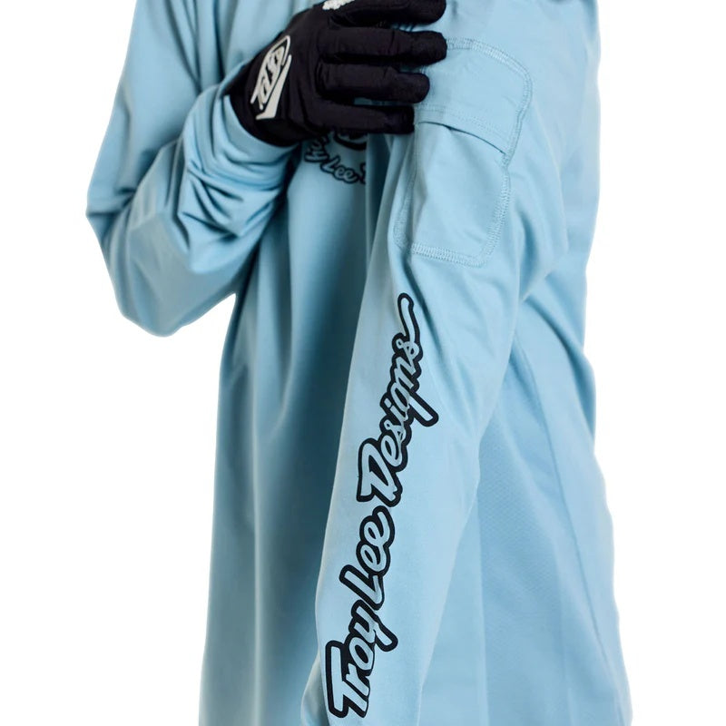 Troy Lee Designs Youth Ruckus Long Sleeve Bike Jersey blue