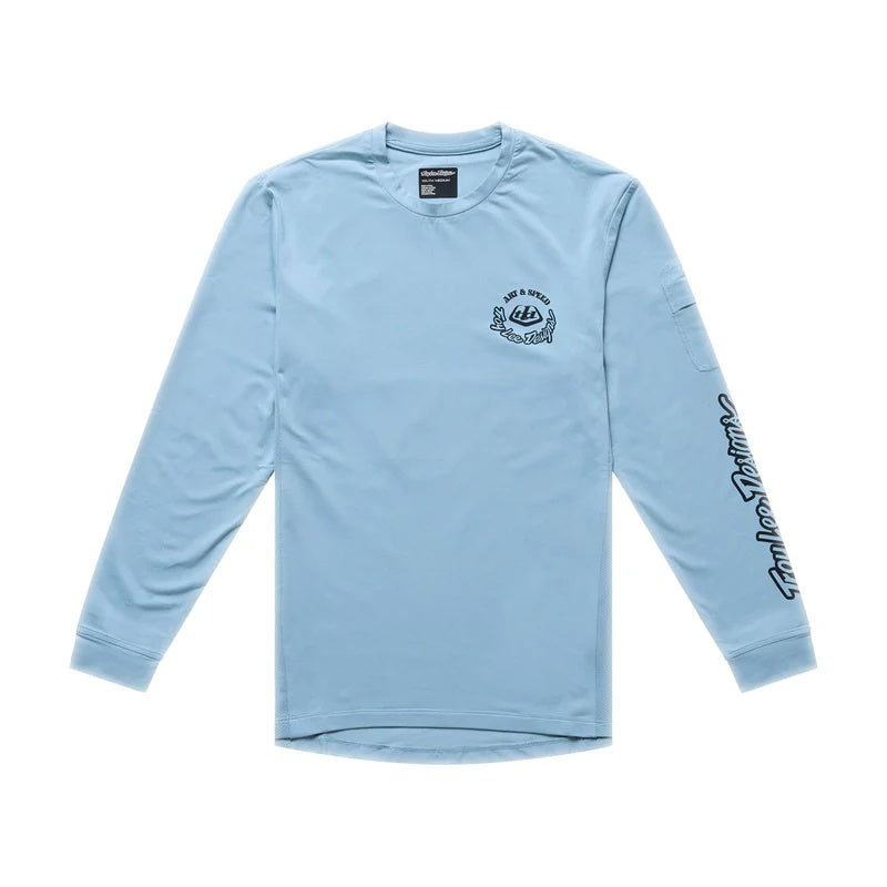 Troy Lee Designs Youth Ruckus Long Sleeve Bike Jersey blue