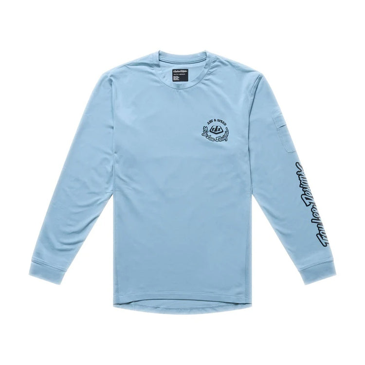 Troy Lee Designs Youth Ruckus Long Sleeve Bike Jersey blue