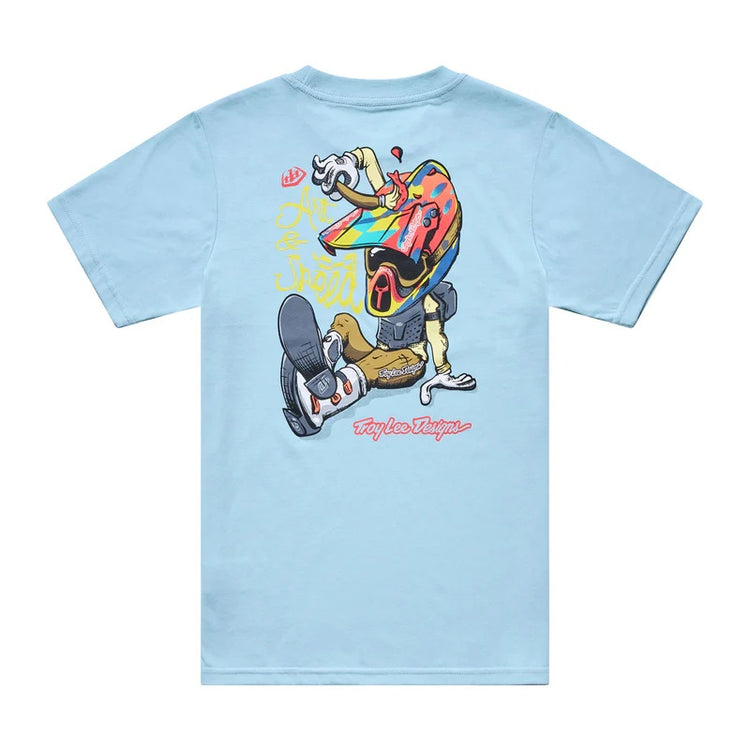 Troy Lee Designs Youth Short Sleeve Tee light blue