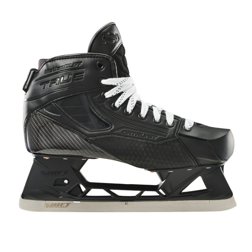 True Intermediate&nbsp;Catalyst 7X4 Blackout Hockey Goalie Skate