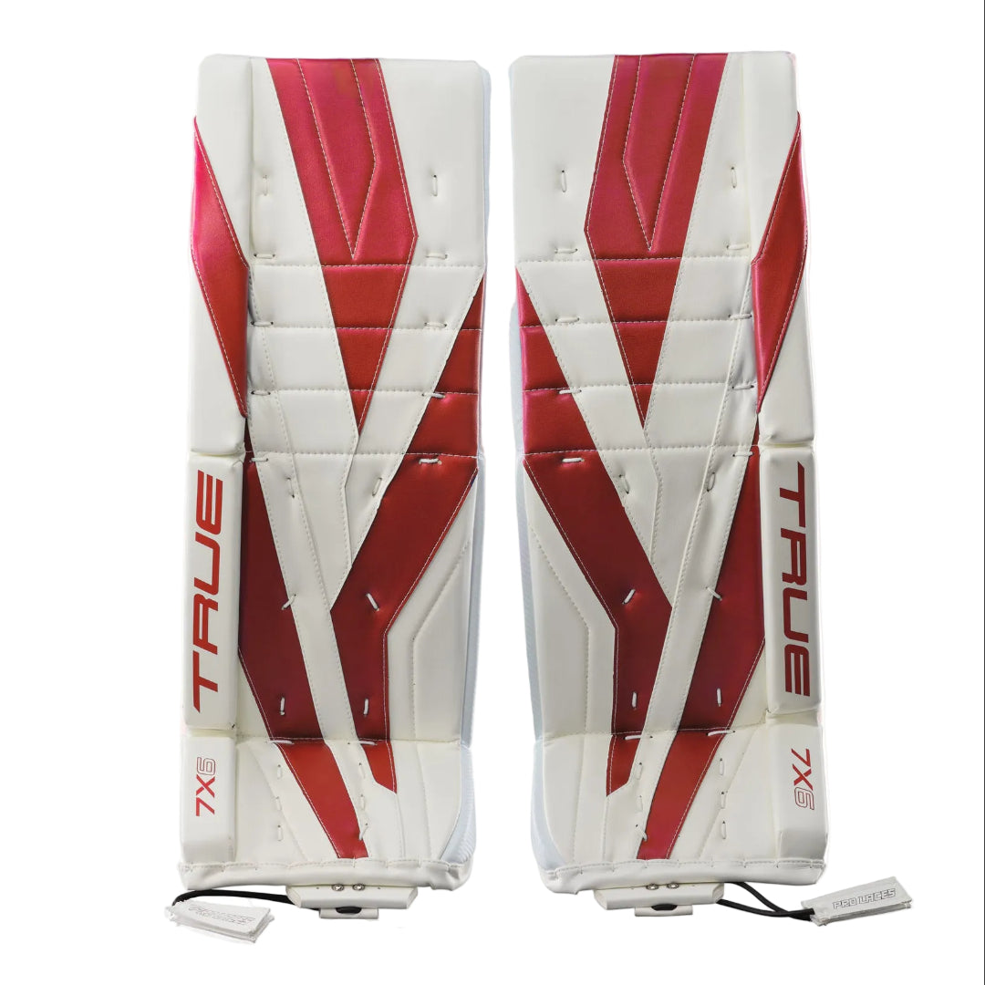 True Intermediate Catalyst 7X6 Hockey Goalie Pad White/Red