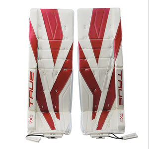 True Intermediate Catalyst 7X6 Hockey Goalie Pad White/Red