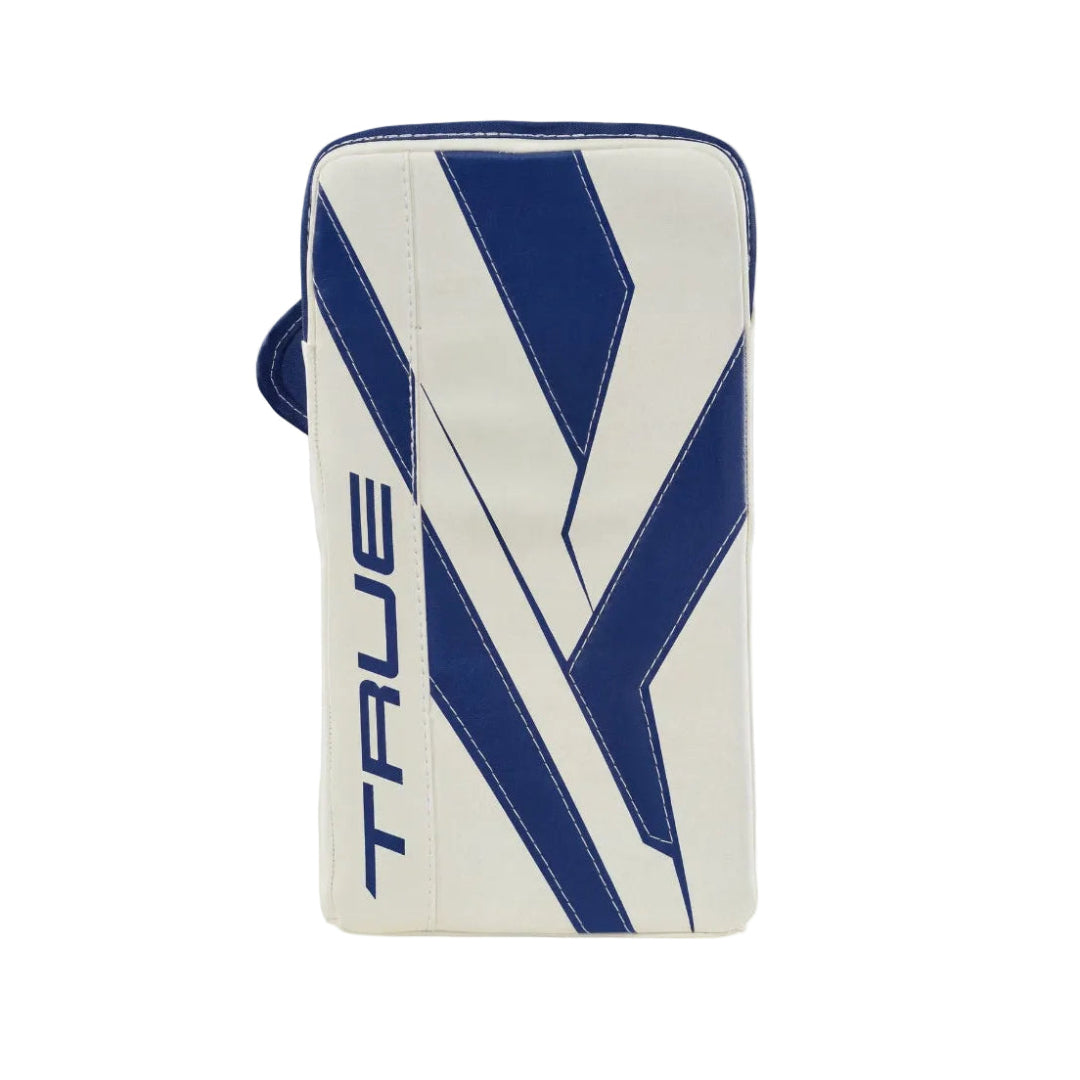 True Junior Catalyst Nitro Hockey Goalie Blocker white/royal