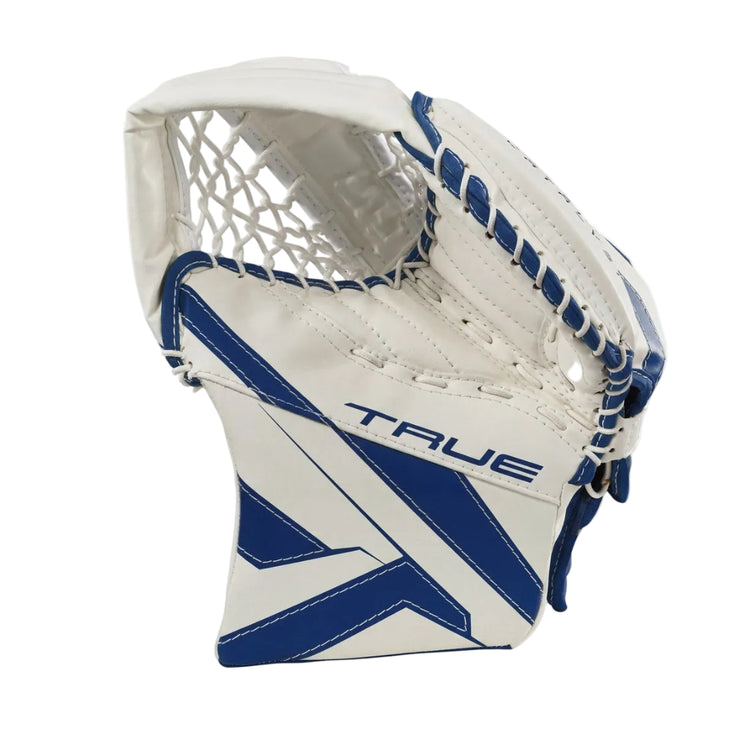 True Junior Catalyst Nitro Hockey Goalie Trapper White/Royal